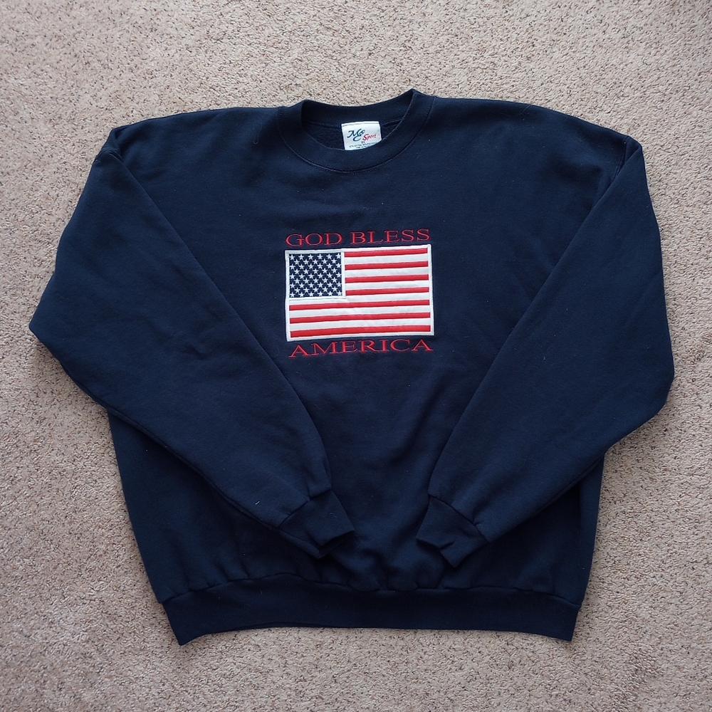 God Bless America Flag Sweatshirt